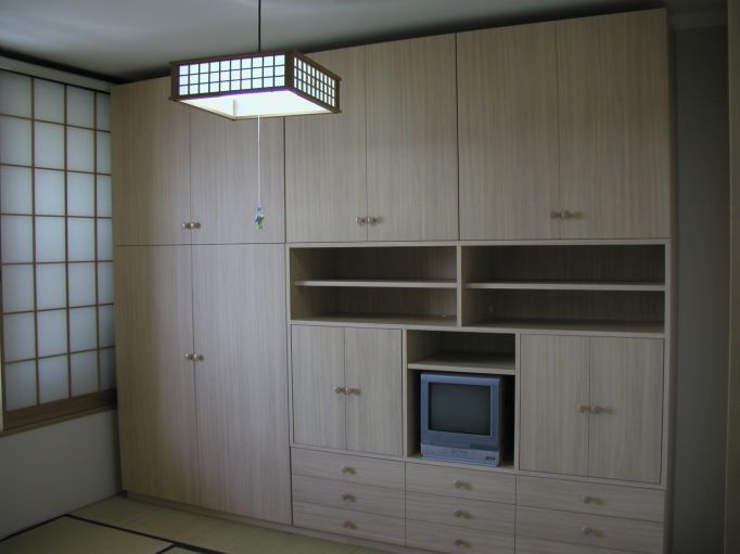 和室オーダー家具。箪笥
