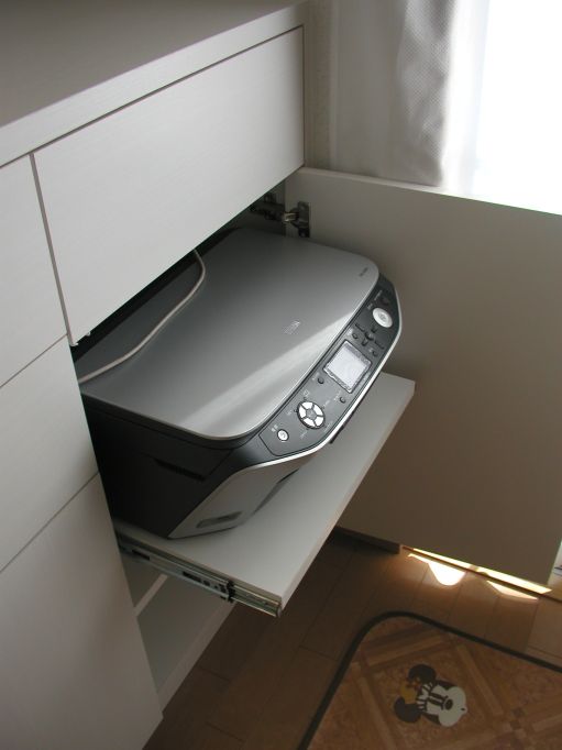 プリンター収納。オーダー家具